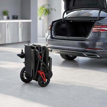 Velmontly-K2 Elektrischer Rollstuhl – faltbar, leicht, 120 kg Tragkraft, 10–12 km Reichweite