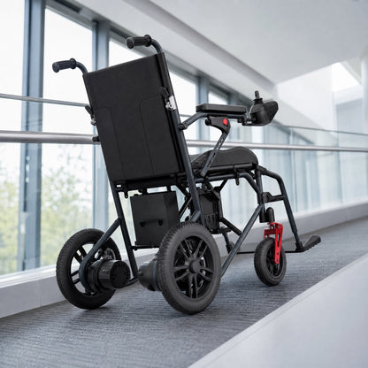 Velmontly-K2 Elektrischer Rollstuhl – faltbar, leicht, 120 kg Tragkraft, 10–12 km Reichweite