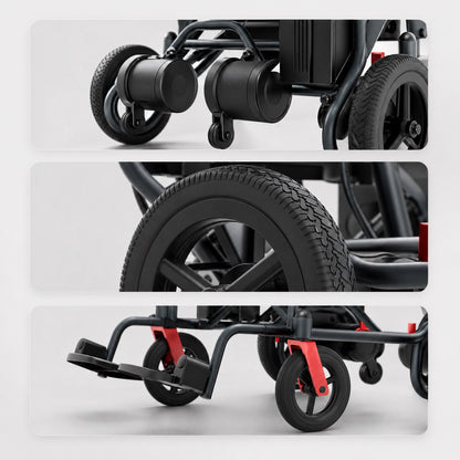 Velmontly-T01 Ultraleichter Elektrorollstuhl aus Carbon – Faltbar, nur 11,25 kg