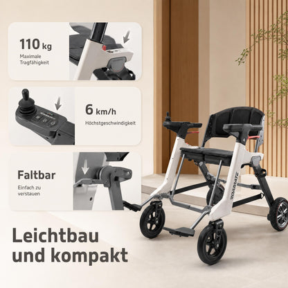 Velmontly 3-in-1 Intelligente Elektrische Gehhilfe für Alltagsmobilität