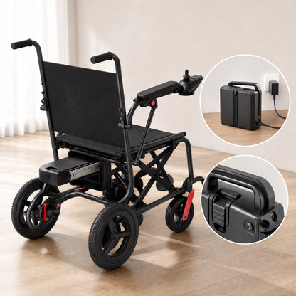Velmontly-T01 Ultraleichter Elektrorollstuhl aus Carbon – Faltbar, nur 11,25 kg