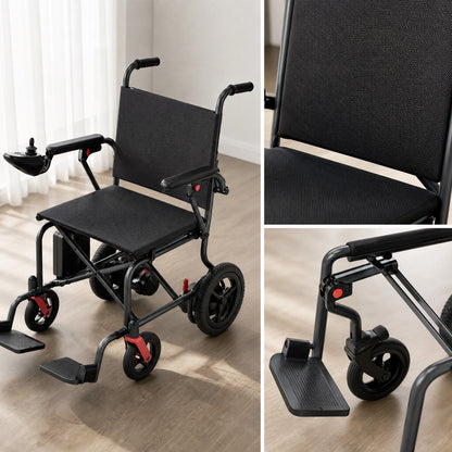Velmontly-T01 Ultraleichter Elektrorollstuhl aus Carbon – Faltbar, nur 11,25 kg