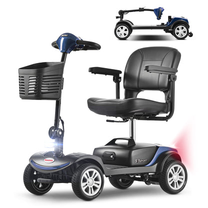 Velmontly-S1 SPORT Elektromobil mit 300-W-Motor, 15 km Reichweite, LED-Licht, Automatikbremse und Drehsitz
