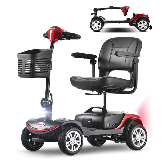 Velmontly-S1 SPORTElektromobil mit 300-W-Motor, 15 km Reichweite, LED-Licht, Automatikbremse und Drehsitz