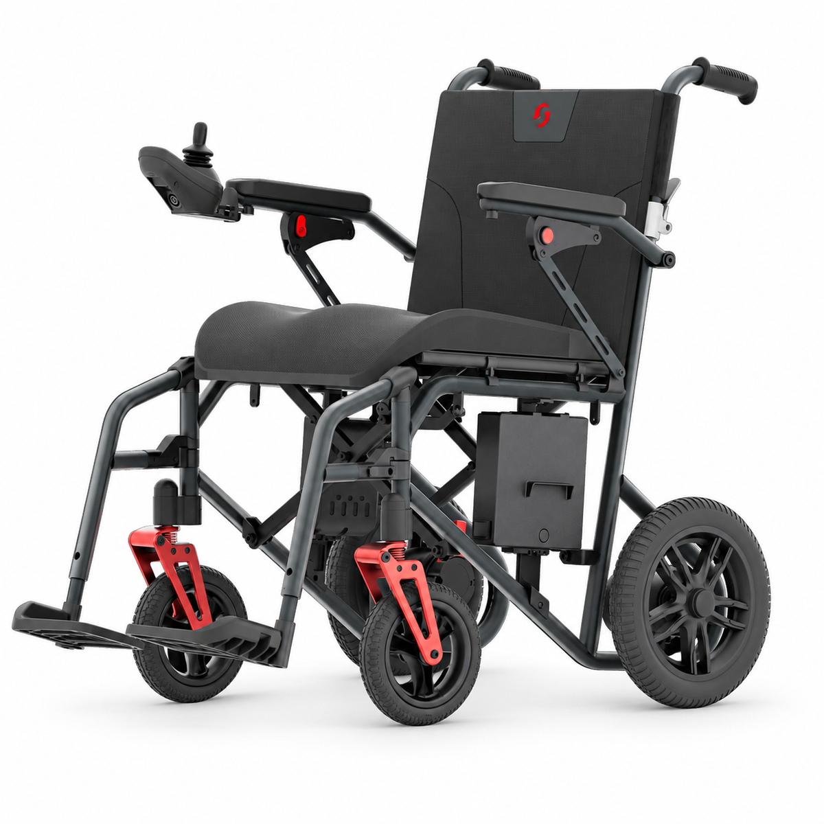 Velmontly-K2 Elektrischer Rollstuhl – faltbar, leicht, 120 kg Tragkraft, 10–12 km Reichweite