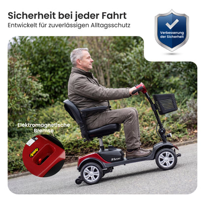 Velmontly-S1 SPORTElektromobil mit 300-W-Motor, 15 km Reichweite, LED-Licht, Automatikbremse und Drehsitz