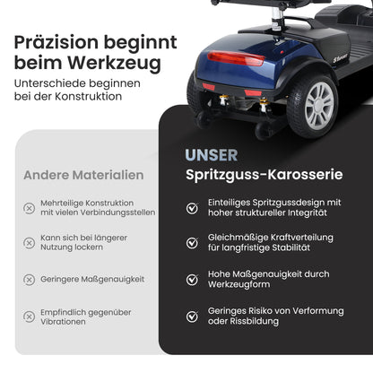 Velmontly-S1 SPORT Elektromobil mit 300-W-Motor, 15 km Reichweite, LED-Licht, Automatikbremse und Drehsitz